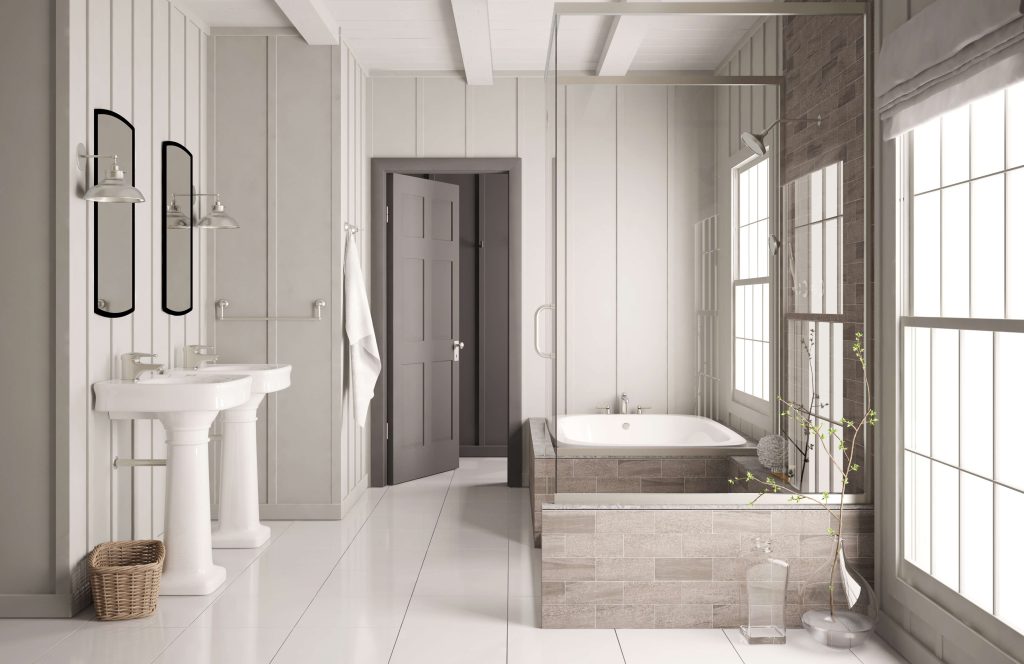 bathroom tiling