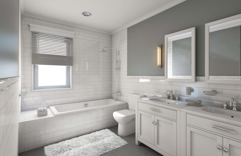 bathroom tiling