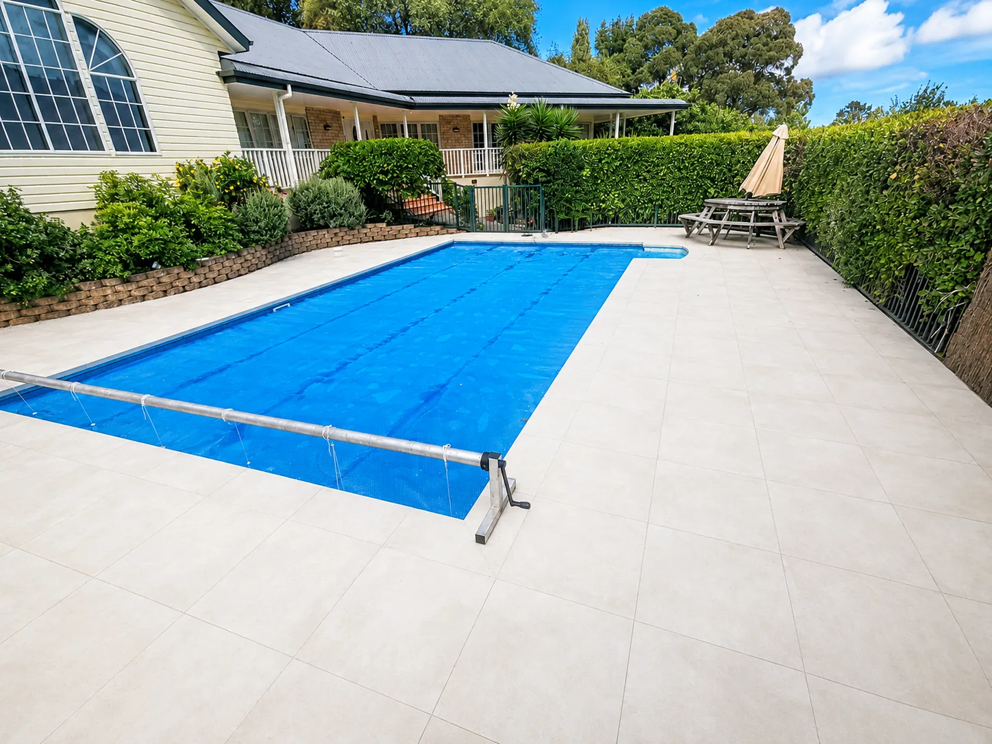 Pool tiling project in Titirangi, West Auckland